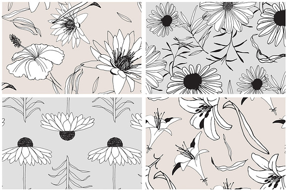 Graphic Flowers Patterns & Elements in Patterns - product preview 5