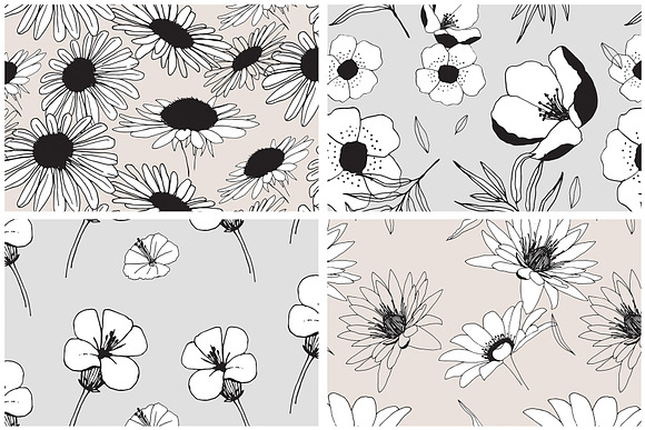 Graphic Flowers Patterns & Elements in Patterns - product preview 7