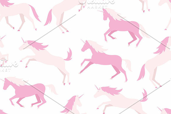 Seamless pattern with Unicorns in Patterns - product preview 2