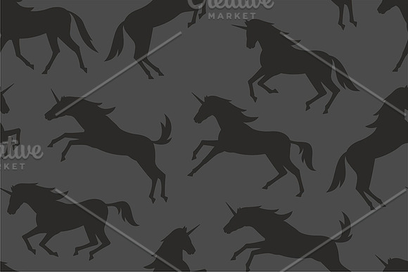 Seamless pattern with Unicorns in Patterns - product preview 5