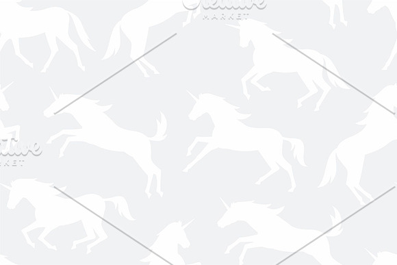 Seamless pattern with Unicorns in Patterns - product preview 6