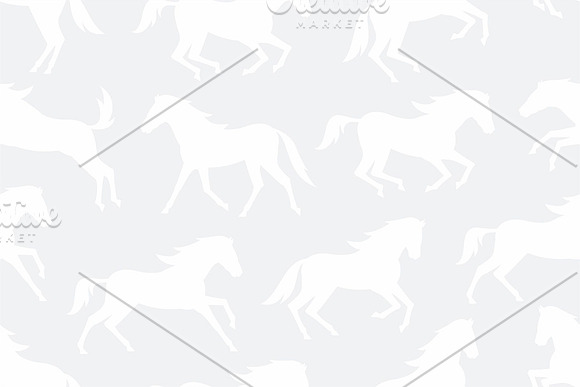 Seamless pattern with Horses in Patterns - product preview 6