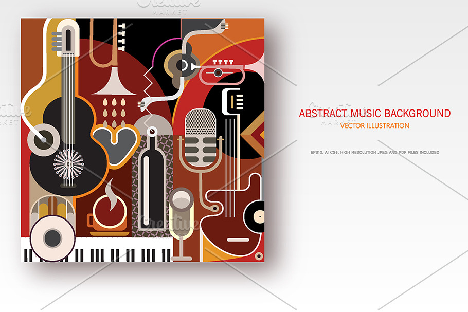 Abstract Music Background in Illustrations - product preview 8