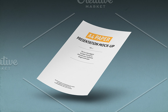A4 Paper, Poster and Flyer  mock-ups in Print Mockups - product preview 2