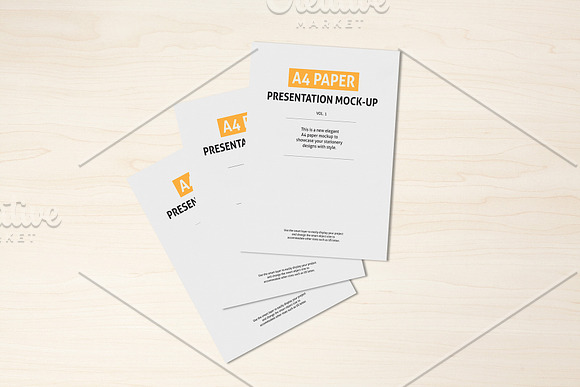 A4 Paper, Poster and Flyer  mock-ups in Print Mockups - product preview 5