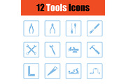 Set of tools icons