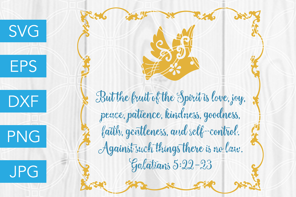Fruit of the Spirit SVG Bible Verse in Illustrations - product preview 8