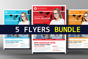 5 Marketing Consultant Flyers Bundle