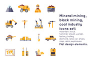 Mineral mining, black mining.