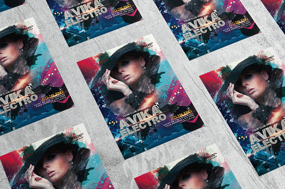 Avika Electro 2 in Flyer Templates - product preview 3