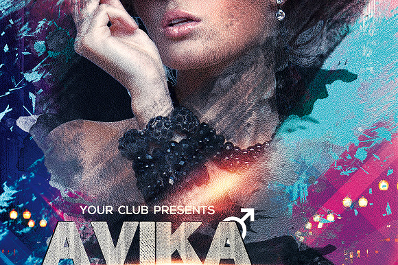 Avika Electro 2 in Flyer Templates - product preview 4