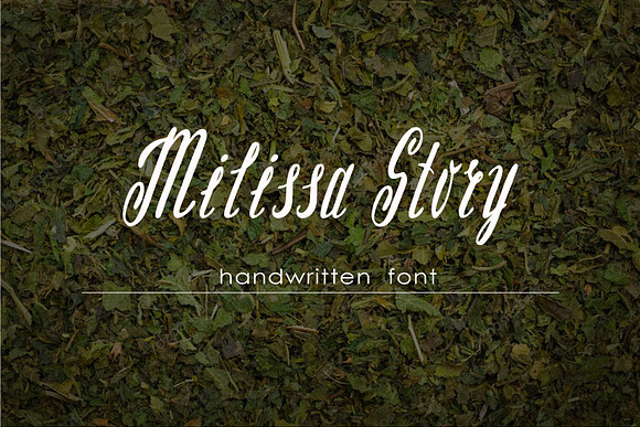 Milissa story script font in Script Fonts - product preview 5