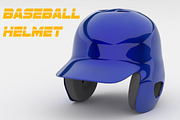 Classic Baseball Helmet 3D Model