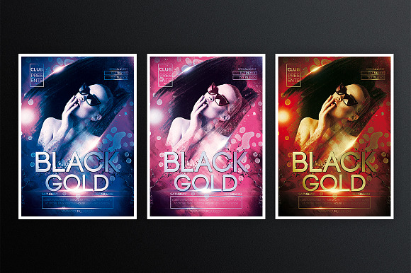 Black Gold 1 in Flyer Templates - product preview 1