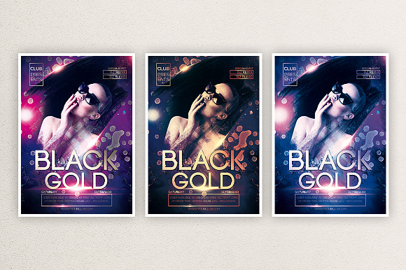 Black Gold 1 in Flyer Templates - product preview 2
