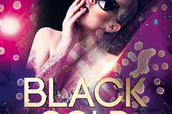 Black Gold 1 in Flyer Templates - product preview 3