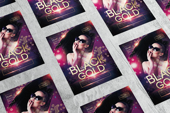 Black Gold 1 in Flyer Templates - product preview 4