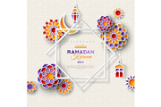 Ramadan Kareem star frame