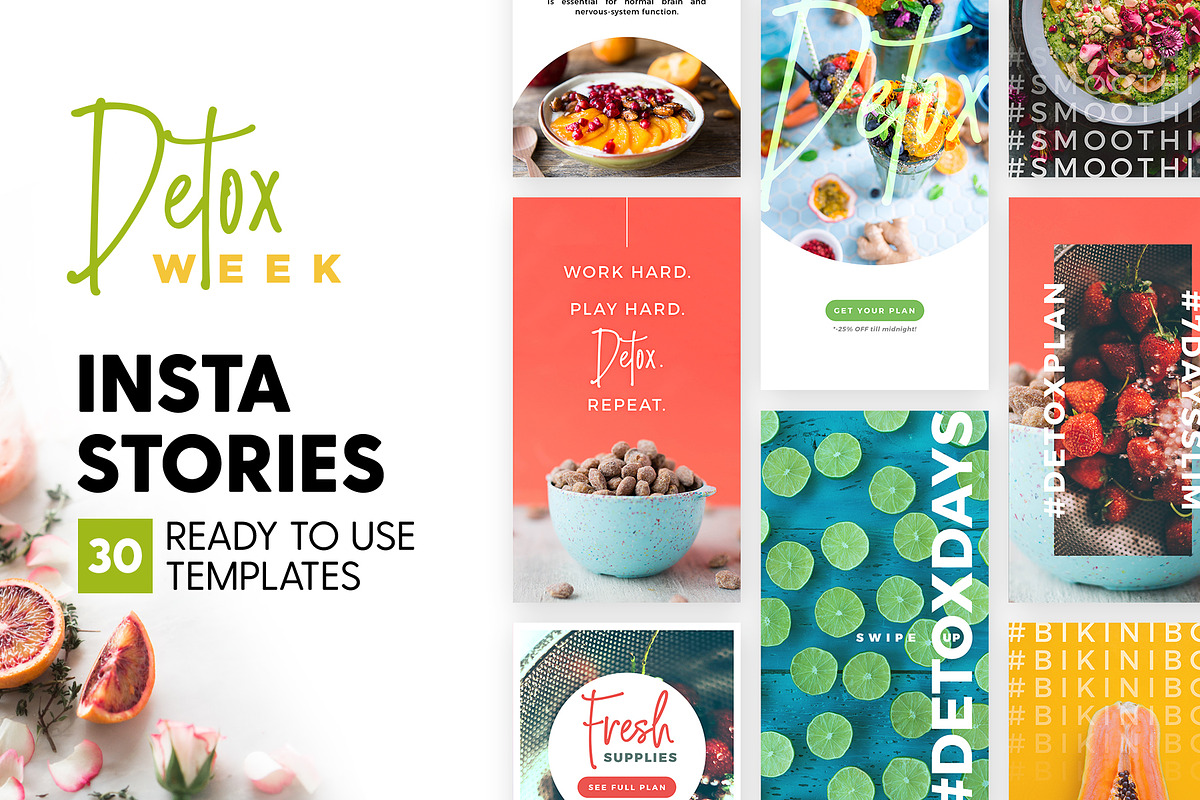 Instagram Stories - Detox Week Ed in Instagram Templates - product preview 8