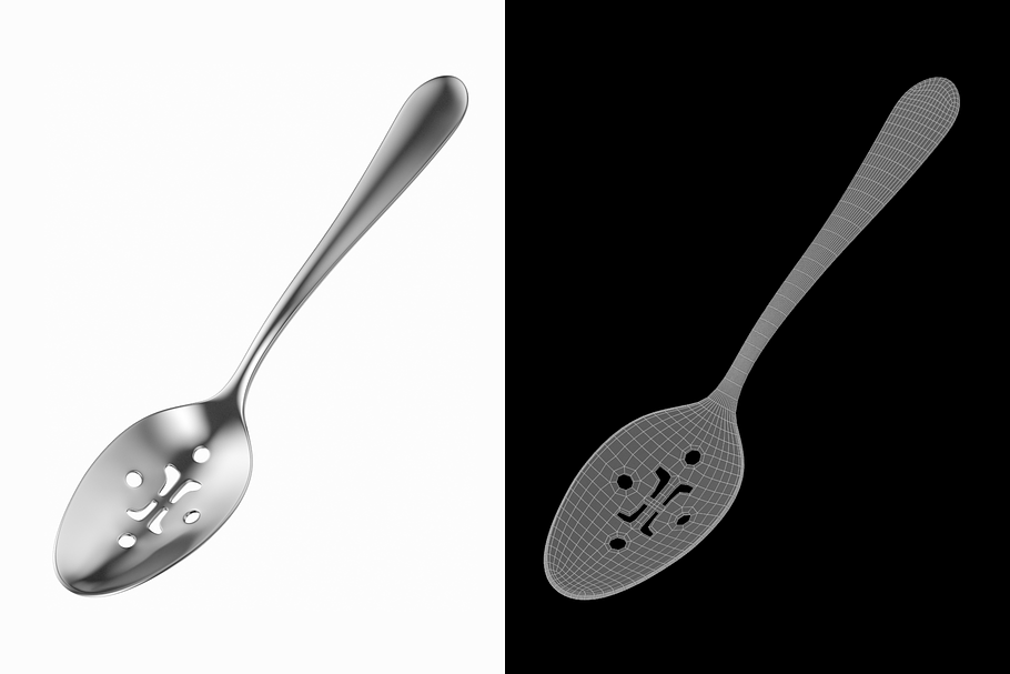 Pierced Serving Spoon Common Cutlery in Appliances - product preview 1