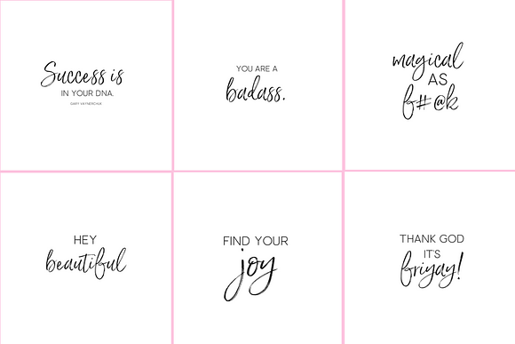 50 Image Boss Babe Quotes Pack  in Instagram Templates - product preview 1