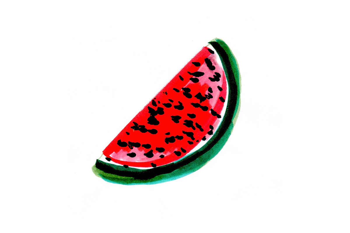 Watermelon Art Illustration in Illustrations - product preview 8