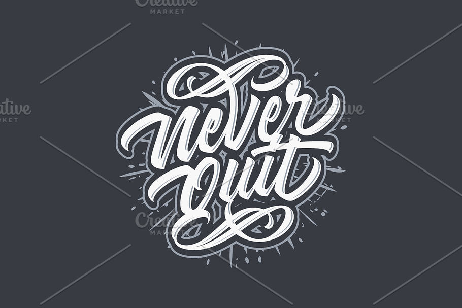 Never Quit in Illustrations - product preview 8