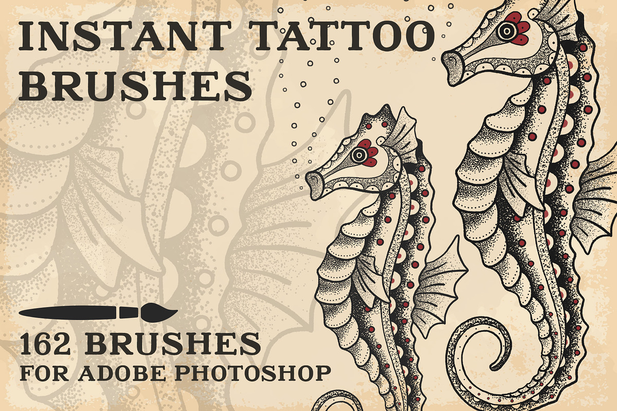 Instant Tattoo Brushes for Photoshop in Photoshop Brushes - product preview 8