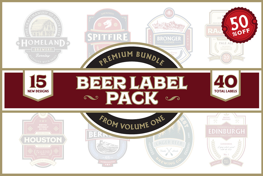 Premium Bundle Beer Label Pack