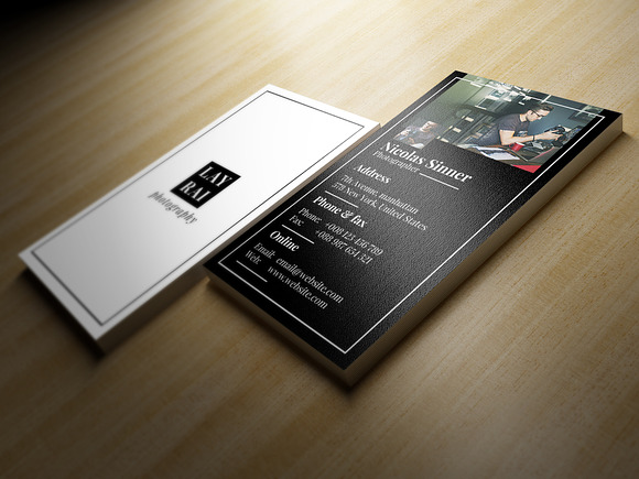 Siminal Photography Business Card in Business Card Templates - product preview 3
