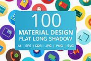 100 Material Design Flat Icons