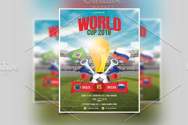 Football Word Cup Flyer V01