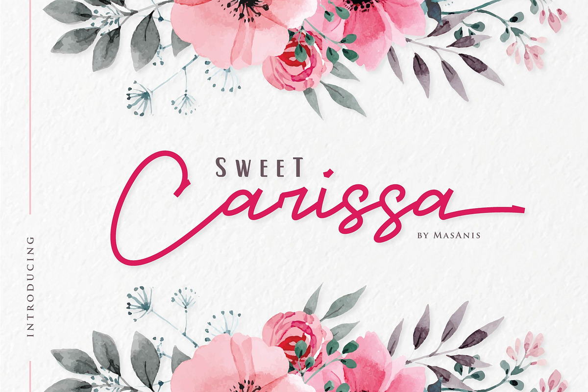 Sweet Carissa - Font Duo | 20% OFF in Script Fonts - product preview 8