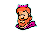 Bearded Lady Mascot