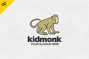 Kid Monkey Logo Template