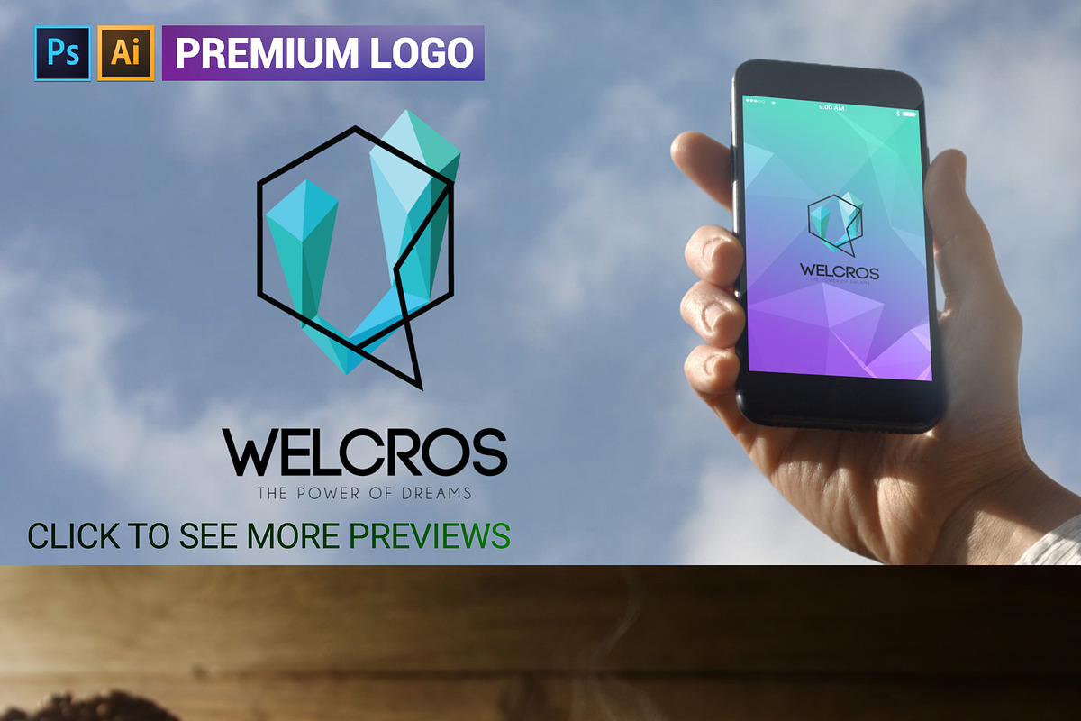 Futuristic Geometric Shapes Logo in Logo Templates - product preview 8