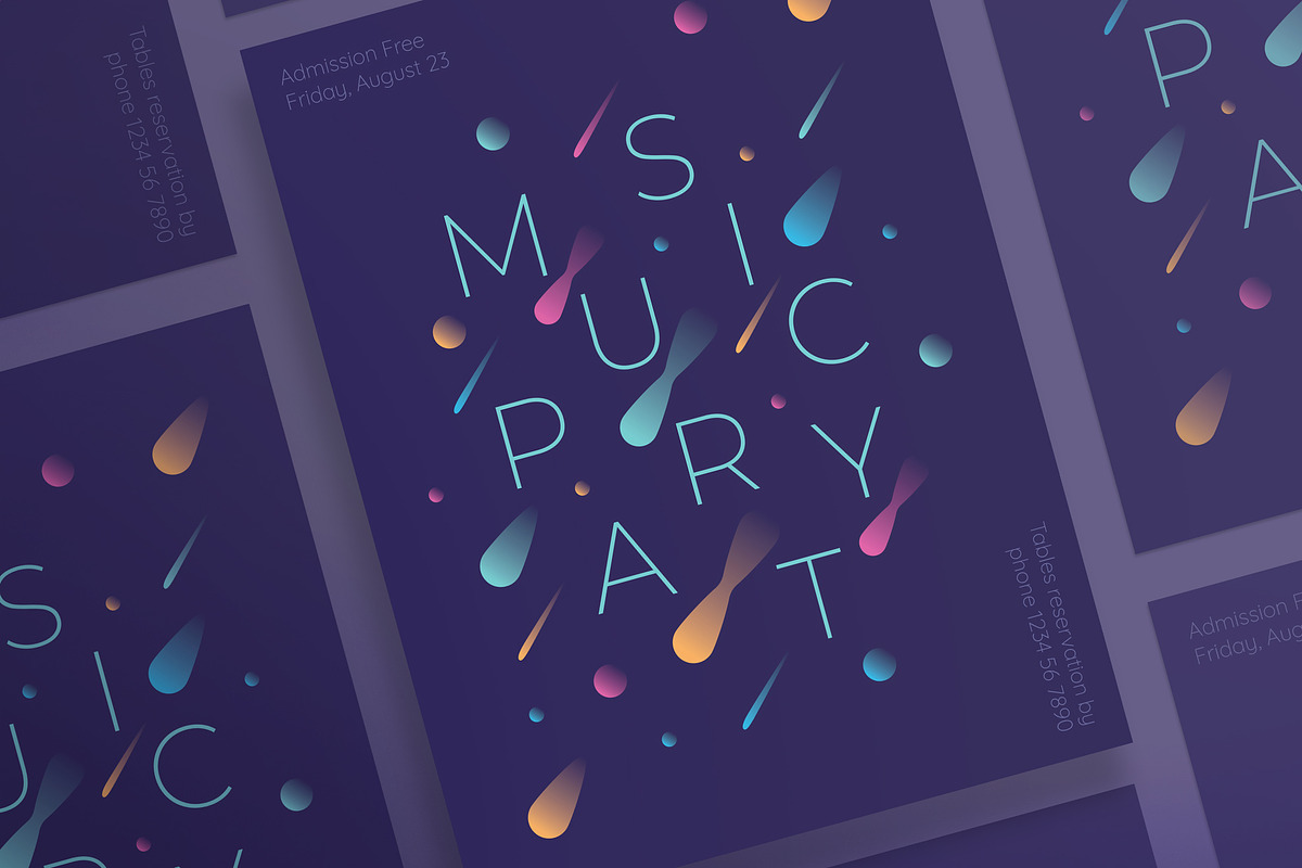 Posters | Music Party in Flyer Templates - product preview 8