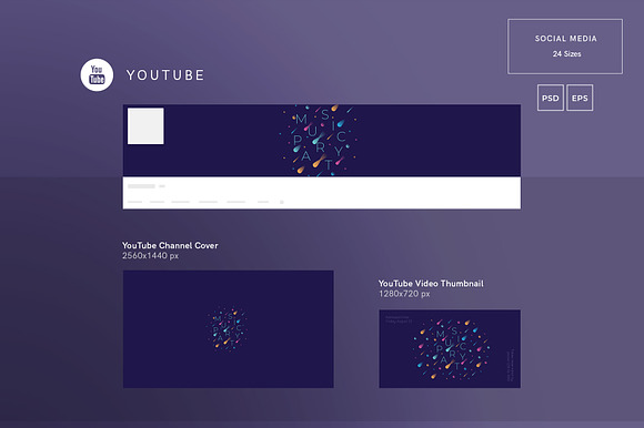 Social Media Pack | Music Party in Social Media Templates - product preview 1