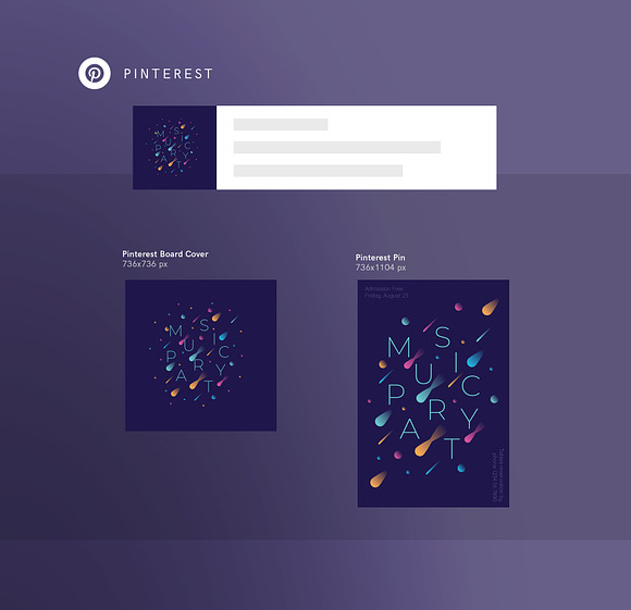 Social Media Pack | Music Party in Social Media Templates - product preview 4