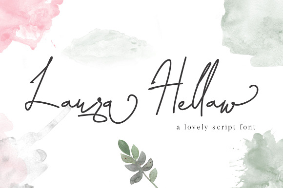Laura Hellaw a lovely script font in Script Fonts - product preview 10
