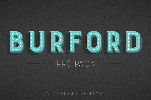Burford Pro Pack in Outline Fonts - product preview 4