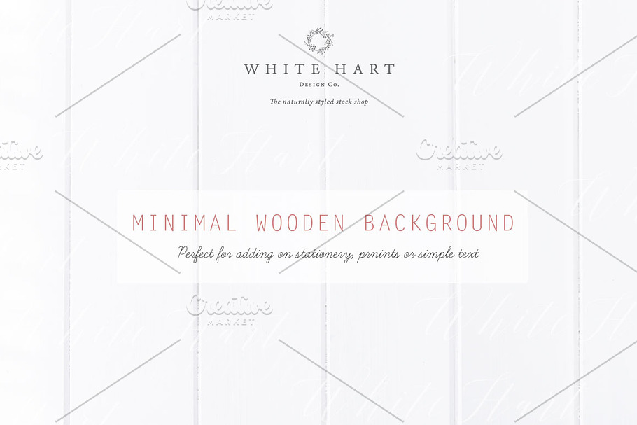 Minimal white wooden background