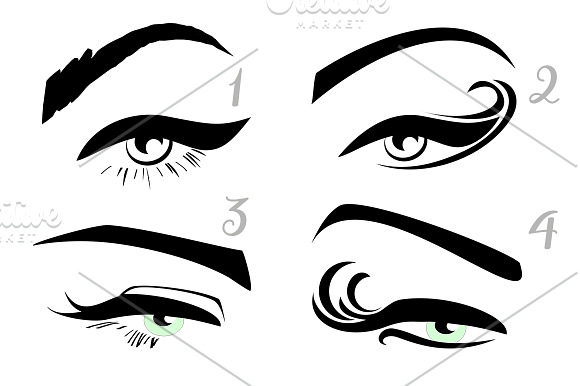 Perfect Eyeliner Vector Illustration in Illustrations - product preview 1