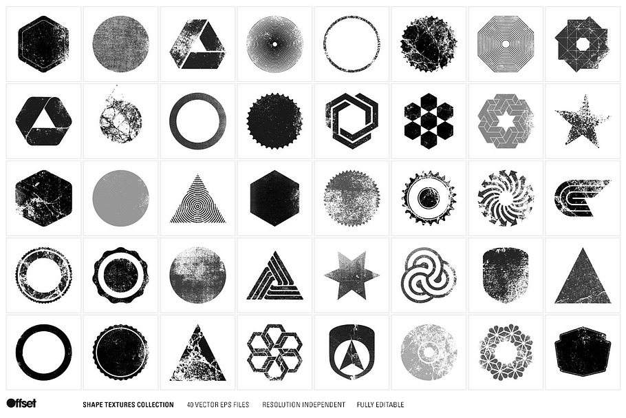 40 Vector Shape Textures in Textures - product preview 8