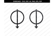 Abstract earrings svg,eps,png,pdf