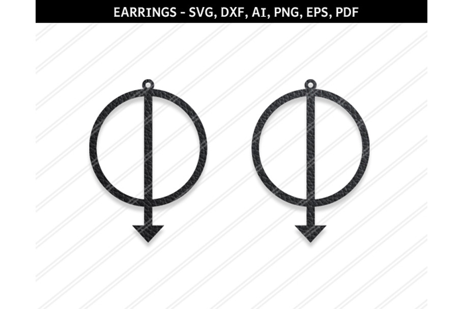 Abstract earrings svg,eps,png,pdf