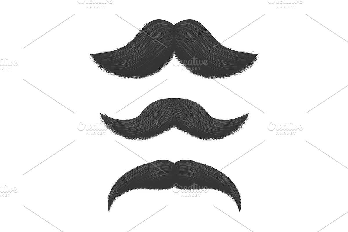 Fake Mustaches. Vector in Objects - product preview 8