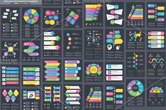 2700 Creative Pro Bundle Infographic in Illustrations - product preview 8