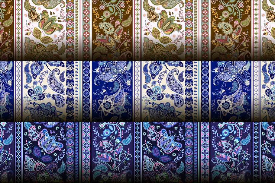 3 Seamless Floral Patterns in Patterns - product preview 8