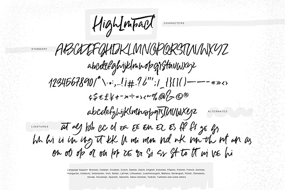 High Impact Font in Script Fonts - product preview 2
